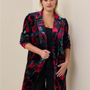 TORRID Velvet Duster Kimono - NWOT 2X